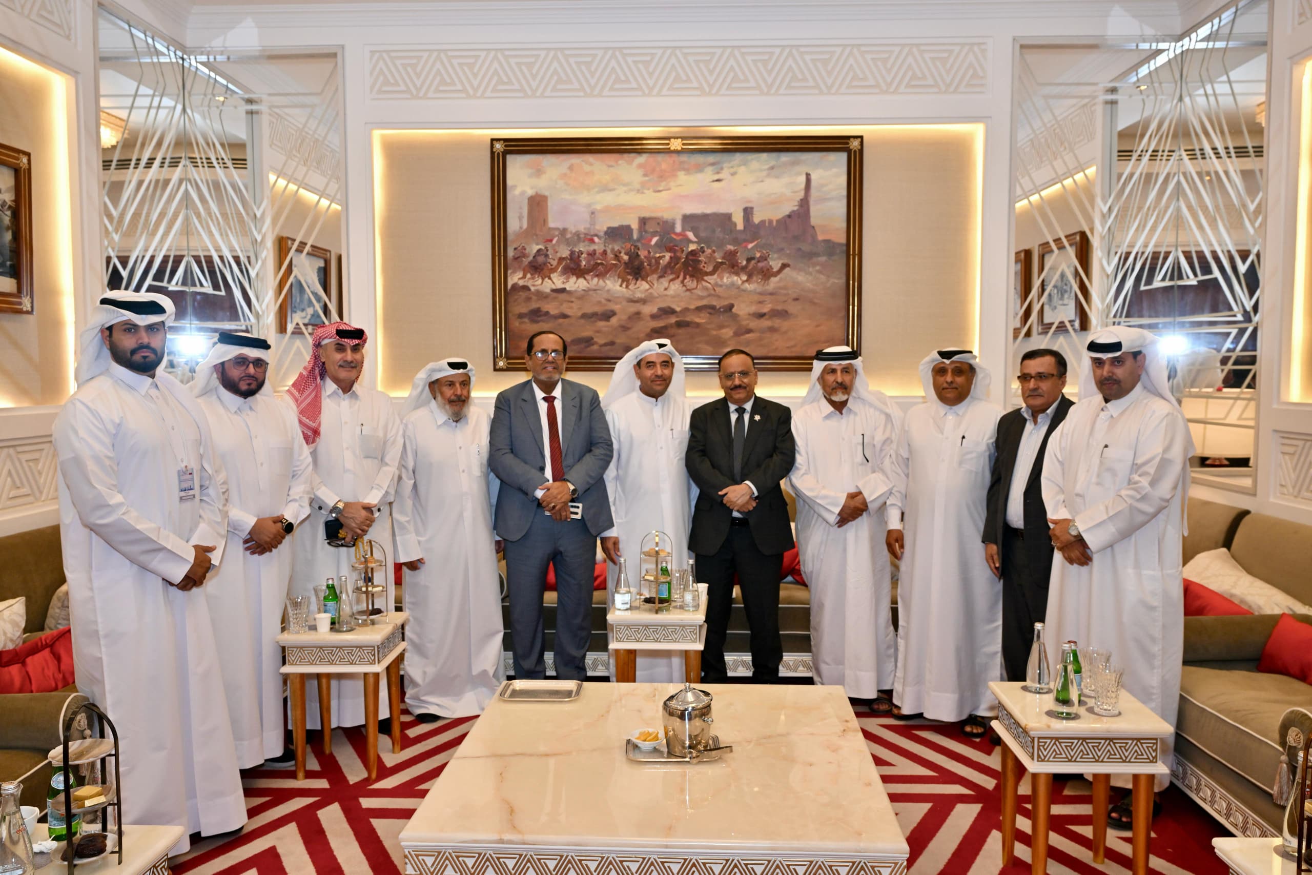 وزير النقل يلتقي بممثلي الجالية اليمنية في قطر 