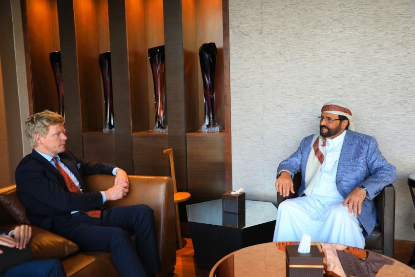 عضو مجلس القيادة العرادة يلتقي المبعوث الأممي إلى اليمن