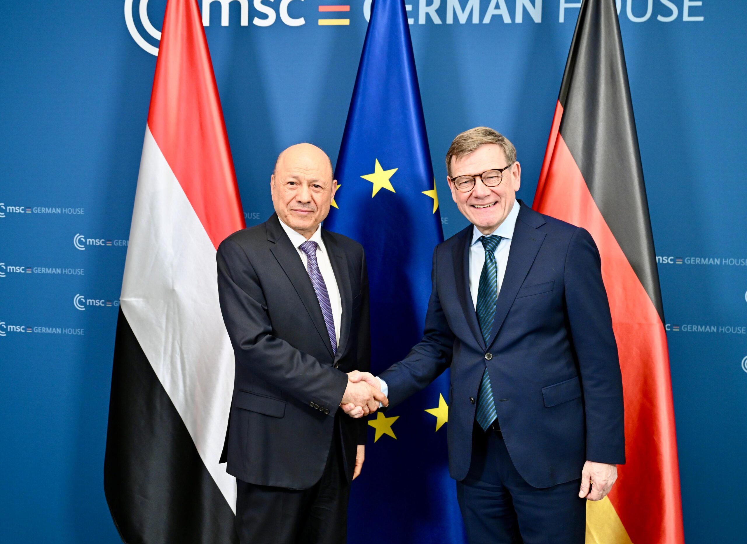 الرئيس العليمي يبحث مع وزير الخارجية الالماني العلاقات الثنائية وسبل حشد الدعم الدولي للإصلاحات الحكومية